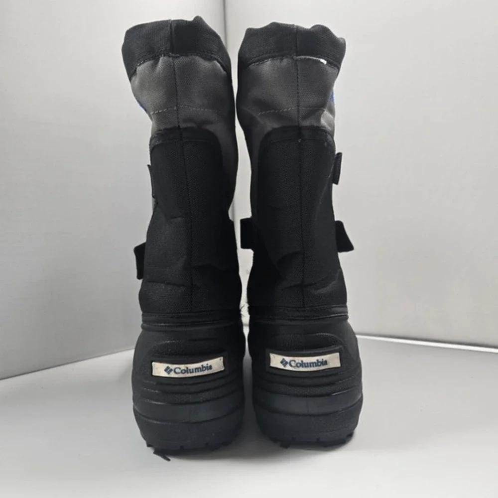 Columbia Boys Kids Toddler Powderbug Plus II Snow Boot Black Blue Size 2